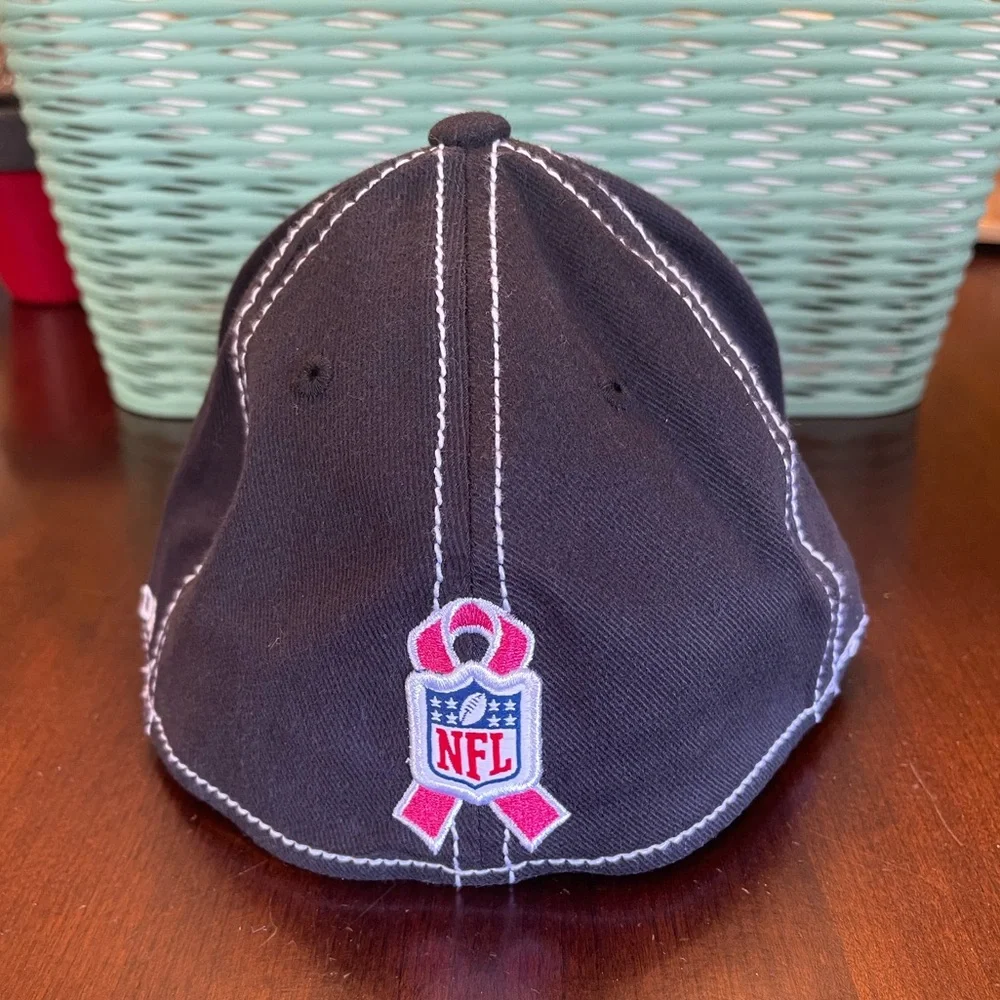 NWOT NFL Reebok On Field Steelers Breast Cancer Awareness Fitted Hat S/M - Picture 5 of 8